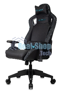 Кресло игровое Knight Outrid Smile черный эко.кожа крестов. пластик