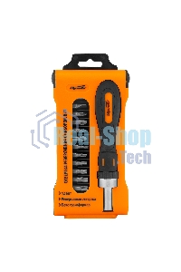 Отвертка реверсивная с набором бит, CrV, 12 шт. Sparta