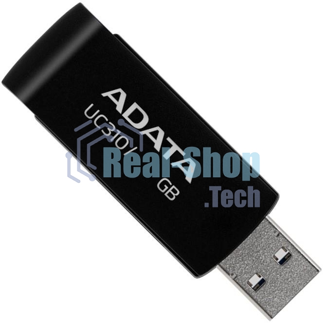 Флешка USB ADATA UC310 (UC310-256G-RBK), 256Gb, USB 3.2 Gen1, R/W 100/30, черный