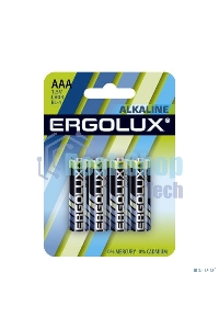 Элемент питания алкалиновый Ergolux LR03 BL-4 LR03 BL-4 1.5В Alkaline (блист.4шт)