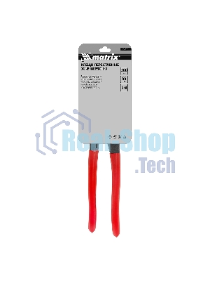 Переставные клещи Matrix 300 мм, кнопочный механизм, хром-ванадий, обливные рукоятки