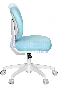 Кресло детское Cactus CS-CHR-3594BL голубой, крестов. пластик белый