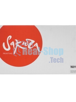 Картридж лазерный Sakura TN321Y для Brother HL-8250/8350, DCP-8400/8450, MFC-8650, желтый, 1 500к.