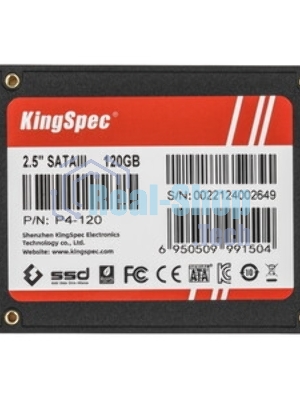 Накопитель SSD KingSpec P4-120, 120Gb, SATA III, 2.5