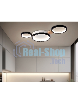 Светильник Ambrella light FL4814/3 BK/WH черный/белый 3000K-6400K 45W 620*290*55 (ПДУ ИК)