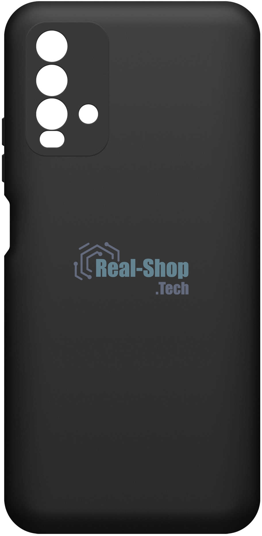 Чехол (клип-кейс) BORASCO Silicone Case, для Xiaomi Redmi 9t, черный