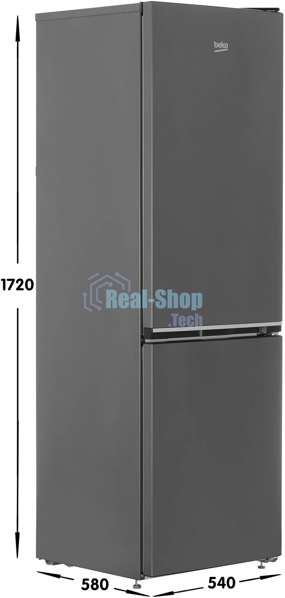 Холодильник Beko B1RCSK272G серый, двухкамерный 175/87л морозилка снизу