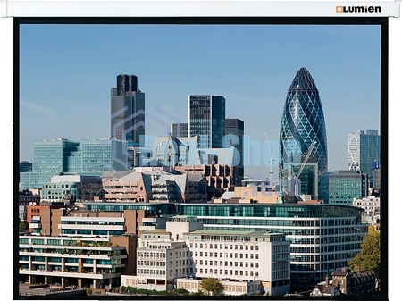 Экран LMC-100105 с электроприводом Lumien Master Control 244x244 см Matte White FiberGlass черная кайма по периметру