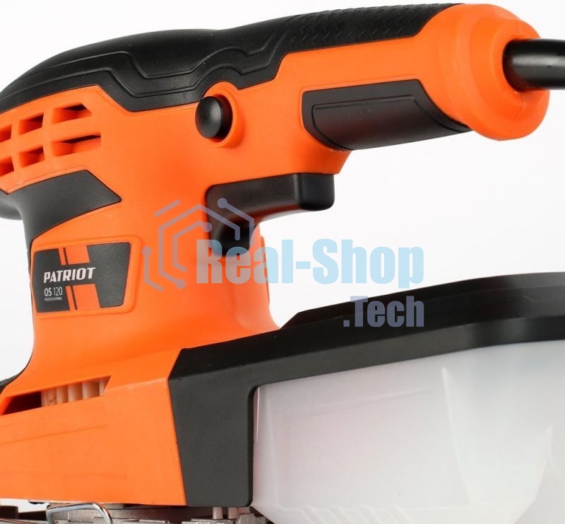 Вибрационная шлифовальная машина PATRIOT OS 120260 Вт, частота колебаний платформы 12 000 1/мин