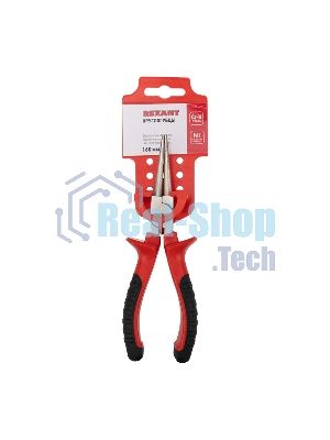 Круглогубцы Rexant 160 мм никелированные, двухкомпонентные рукоятки