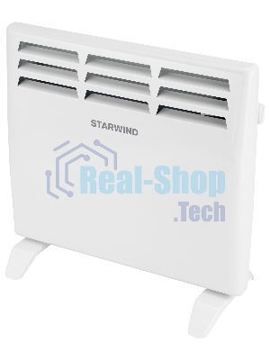 Конвектор Starwind SHV1010 белый, 1000 Вт, 15 м2, термостат
