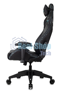 Кресло игровое Knight Outrid Smile черный эко.кожа крестов. пластик