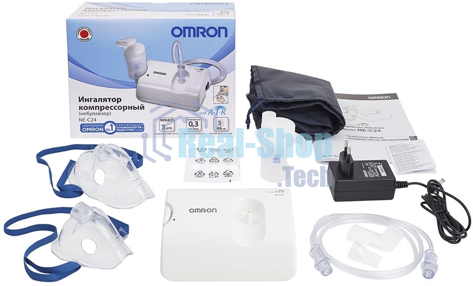 Ингалятор OMRON NE-C24 (NE-C801S-RU) компрессорный