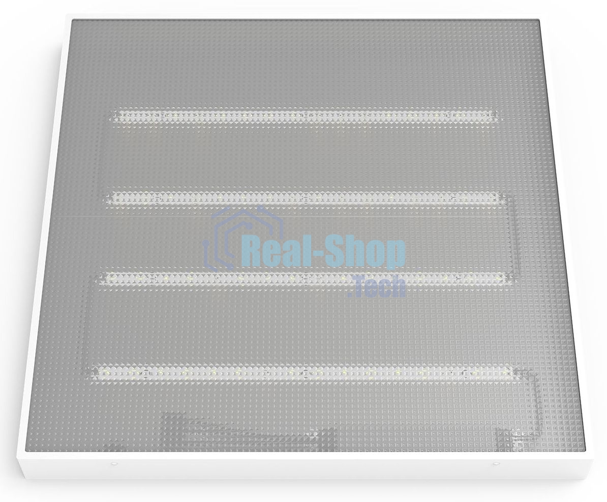 Светильник светодиодный Gauss MIR 595х595х50 35Вт 3500лм 4000К IP40 офисный встраив. накладной с рассеив. призма (аналог ЛВО)