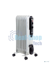 Обогреватель масляный MTX OCH-1500, белый, 1500 Вт, 15 м2, термостат