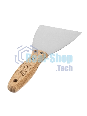 Шпательная лопатка Matrix из нержавеющей стали, 100 мм, буковая рукоятка, EFP