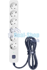 Сетевой фильтр Powercom SP-06W 3,0 м 3.0 м (6 розеток) белый/серый (коробка)