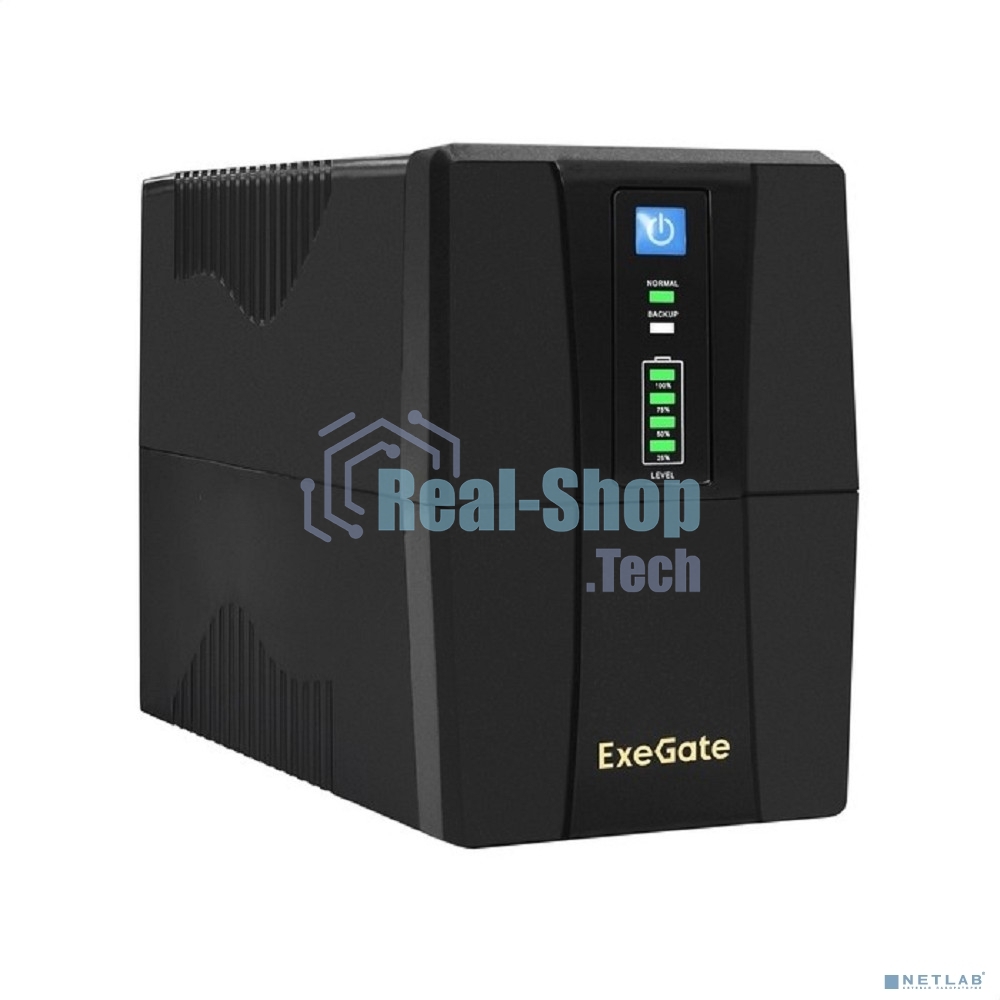 Источник бесперебойного питания ExeGate SpecialPro UNB-600.LED.AVR.4C13.RJ.USB / 600 ВА / 360 Вт / 4 x IEC 320 C13