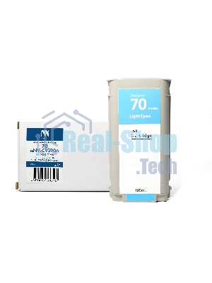 Струйный картридж NVPrint 70 (NV-C9390A) Light Cyan для HP DesignJet Z2100/Z3100/Z3200/Z5200/Z5400 (130 мл) совместимый