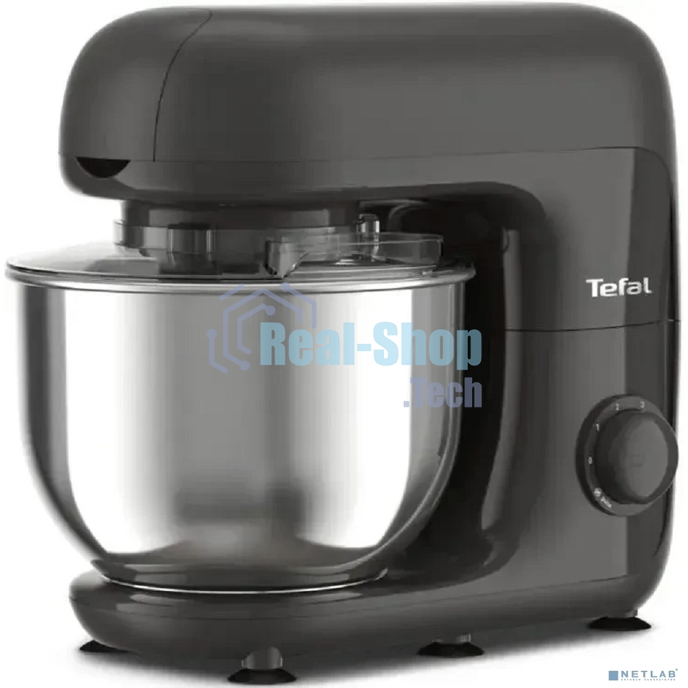 Кухонная машина Tefal Bake Essential QB161H38, черный/серебристый