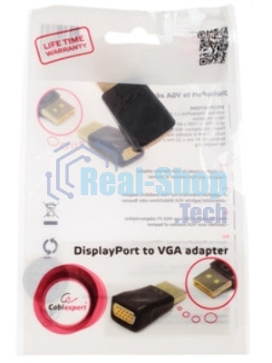 Переходник DisplayPort - VGA Cablexpert A-DPM-VGAF-01, 20M/15F, пакет