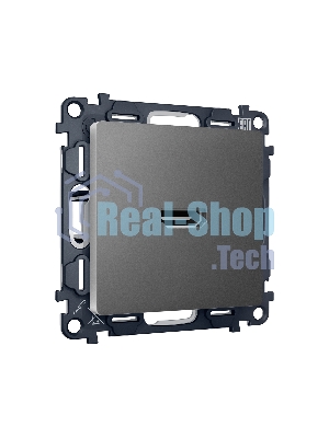 Комплект механизма розетки HDMI 2.0 ALFA Антрацит серый 40V/500mA 2.0GHz 5-18Gbit/s QUANT (AP6640, VM222) MA664010
