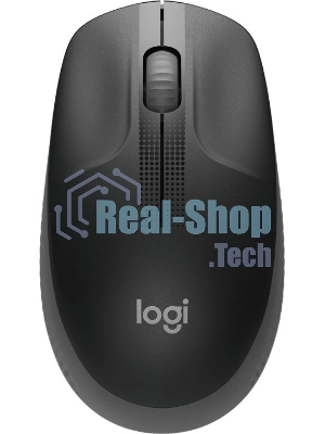 Мышь беспроводная Logitech M190 черный, 1000 dpi, радиоканал, USB, кнопки - 3