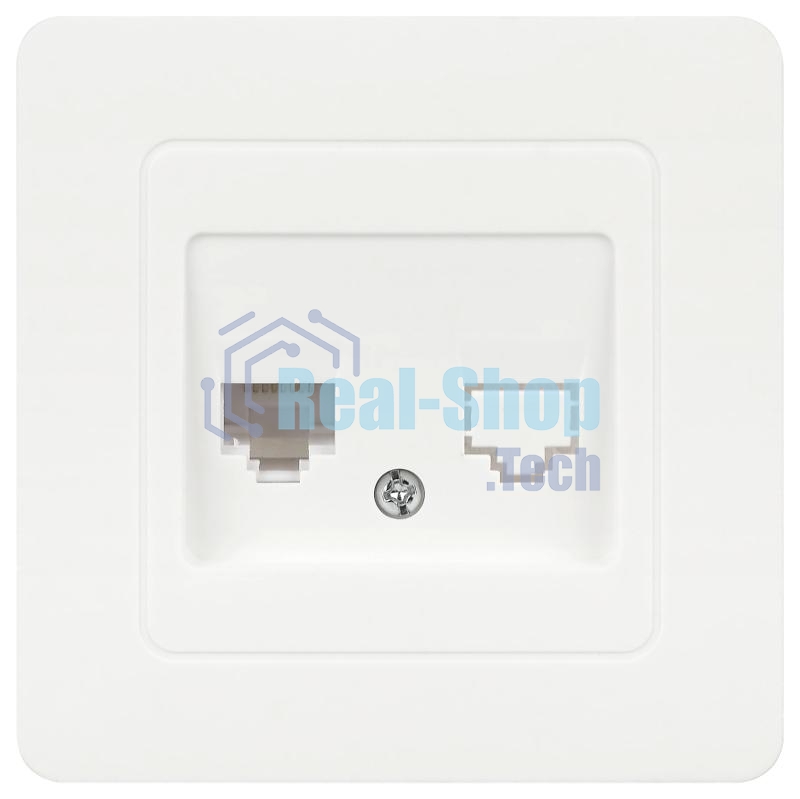 Розетка  7-303-01 Style информационная RJ45, СУ, белый  | Б0060649 | Intro
