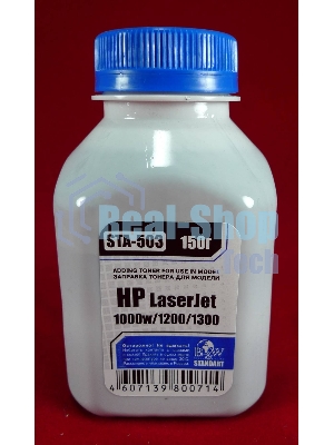 Тонер HP LJ 1200/1300/1000W (фл.150г.) B&W Standart фас России