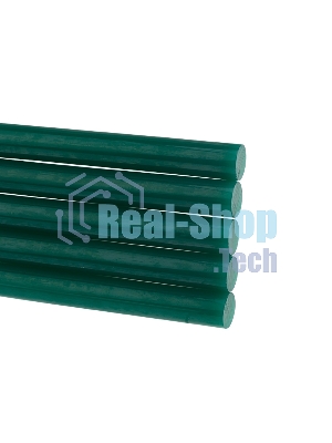 Клеевые стержни Rexant, Ø11 мм, 100 мм, зеленые, 6 шт., блистер