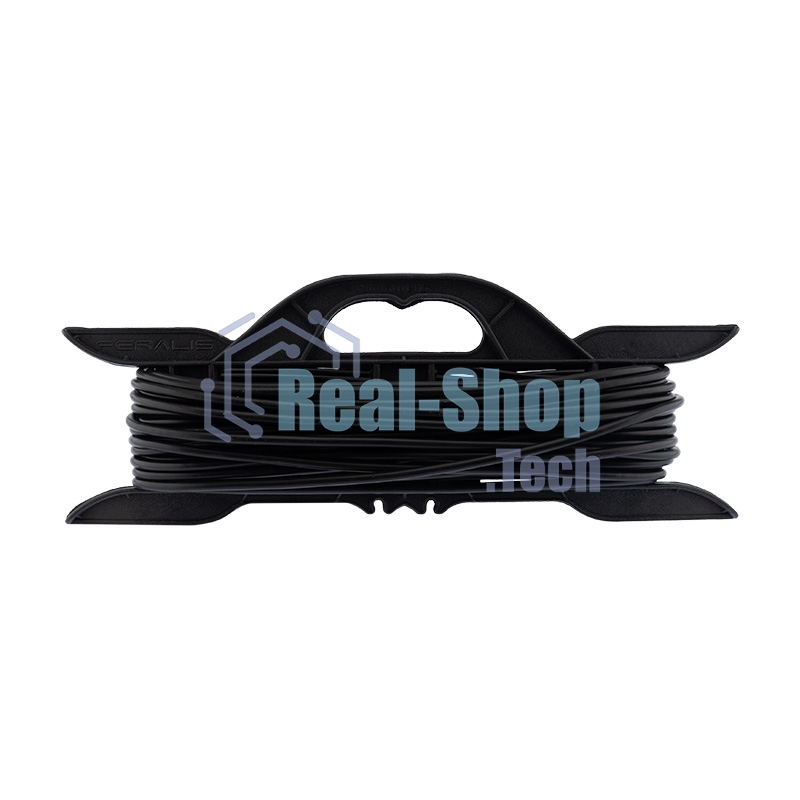 Удлинитель-шнур на рамке PROconnect ПВС 2х0.75, 20 м, б/з, 6 А, 1300 Вт, IP20, черный (Сделано в России)