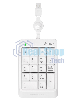 Числовой блок проводной A4Tech Fstyler FK13, USB, белый