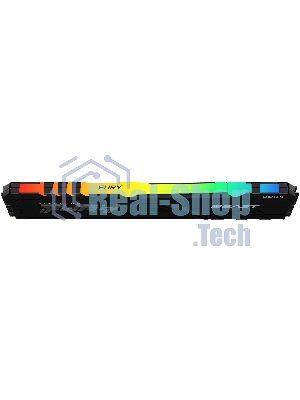 Оперативная память Kingston Fury Beast, DDR4, 64GB (2x32GB), 3200MHz, CL16, DIMM, с радиатором, RGB, черный