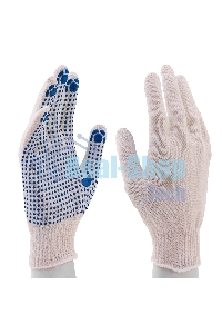 Перчатки трикотажные, с ПВХ точкой, 10 класс Россия