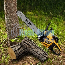 Пила цепная бензиновая Denzel DS-5218, шина 45 см, 52см3, 3 л.с., шаг 0,325, паз 1,5 мм, 72 зв