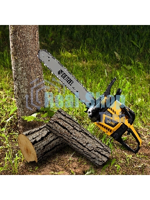 Пила цепная бензиновая Denzel DS-5218, шина 45 см, 52см3, 3 л.с., шаг 0,325, паз 1,5 мм, 72 зв