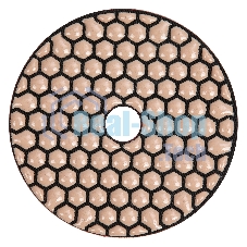 Алмазный гибкий шлифовальный круг Matrix, 100 мм, P 100, сухое шлифование, 5шт.