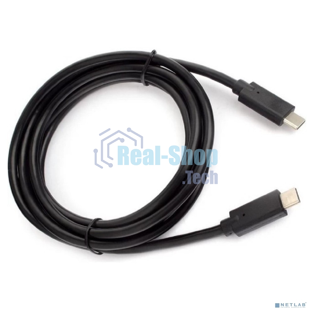 Кабель для зарядки ExeGate EX-CCP-USBC-CMCM-1M (USB Type-Cm/Cm, 3A, 60W, 1м)