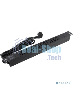 Блок розеток горизонтальный ExeGate ServerPro PDU-19H013 Al-6C19-EU3-SW, 19