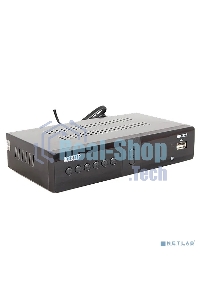 Ресивер эфирный цифровой DVB-T2/C HD HD-225 метал, дисплей DOLBY DIGITAL, Эфир