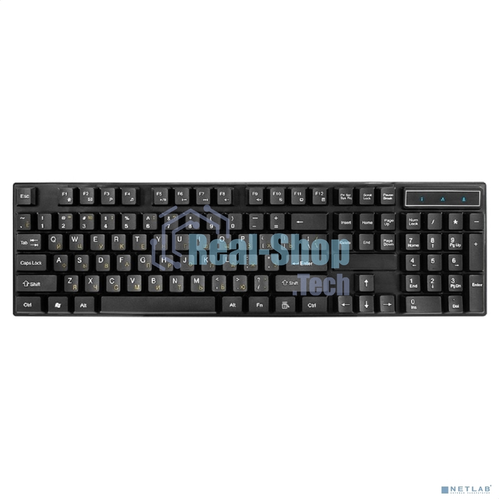 Комплект клавиатура + мышь ExeGate Professional Standard Combo MK110-OEM (клавиатура влагозащищенная 104кл. + мышь оптическая 1000dpi, 3 кнопки и колесо прокрутки; USB, длина кабелей 1.5м, черный, RTL)