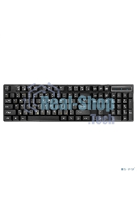 Комплект клавиатура + мышь ExeGate Professional Standard Combo MK110-OEM (клавиатура влагозащищенная 104кл. + мышь оптическая 1000dpi, 3 кнопки и колесо прокрутки; USB, длина кабелей 1.5м, черный, RTL)