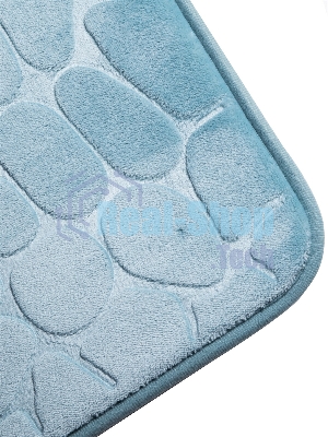 Коврик для ванной Еврогарант Pietra, 50х80 см, аквамарин, память формы