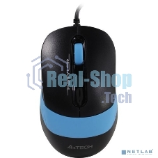 Мышь проводная A4Tech Fstyler FM10 черный/синий, 1600 dpi, USB, кнопки - 4