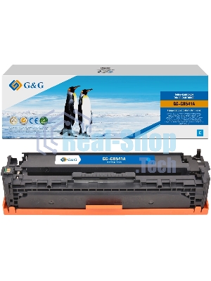 Картридж G&G аналог HP CB541A/125A/Canon 716 синий 1.4k с чипом