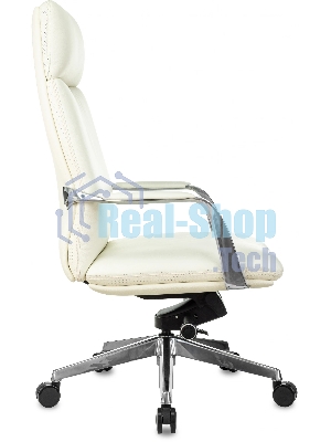 Кресло Бюрократ VEGA белый, кожа