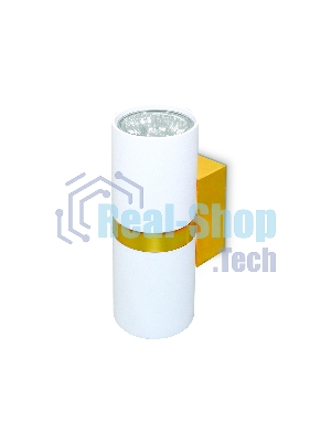 Настенный светильник FW242/2 WH/GD белый/золото GU10*2 max 12W 155*60*76