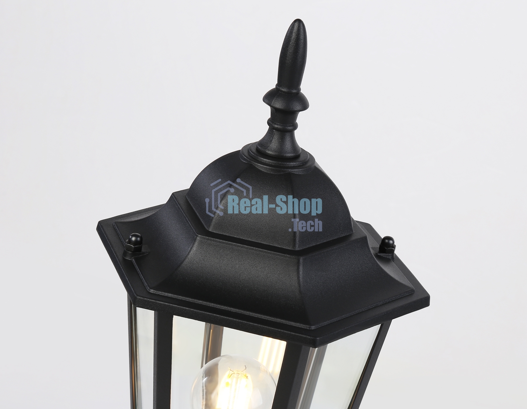 Светильник Ambrella light ST2023 BK/CL черный/прозрачный IP54 E27 max 40W D150*400