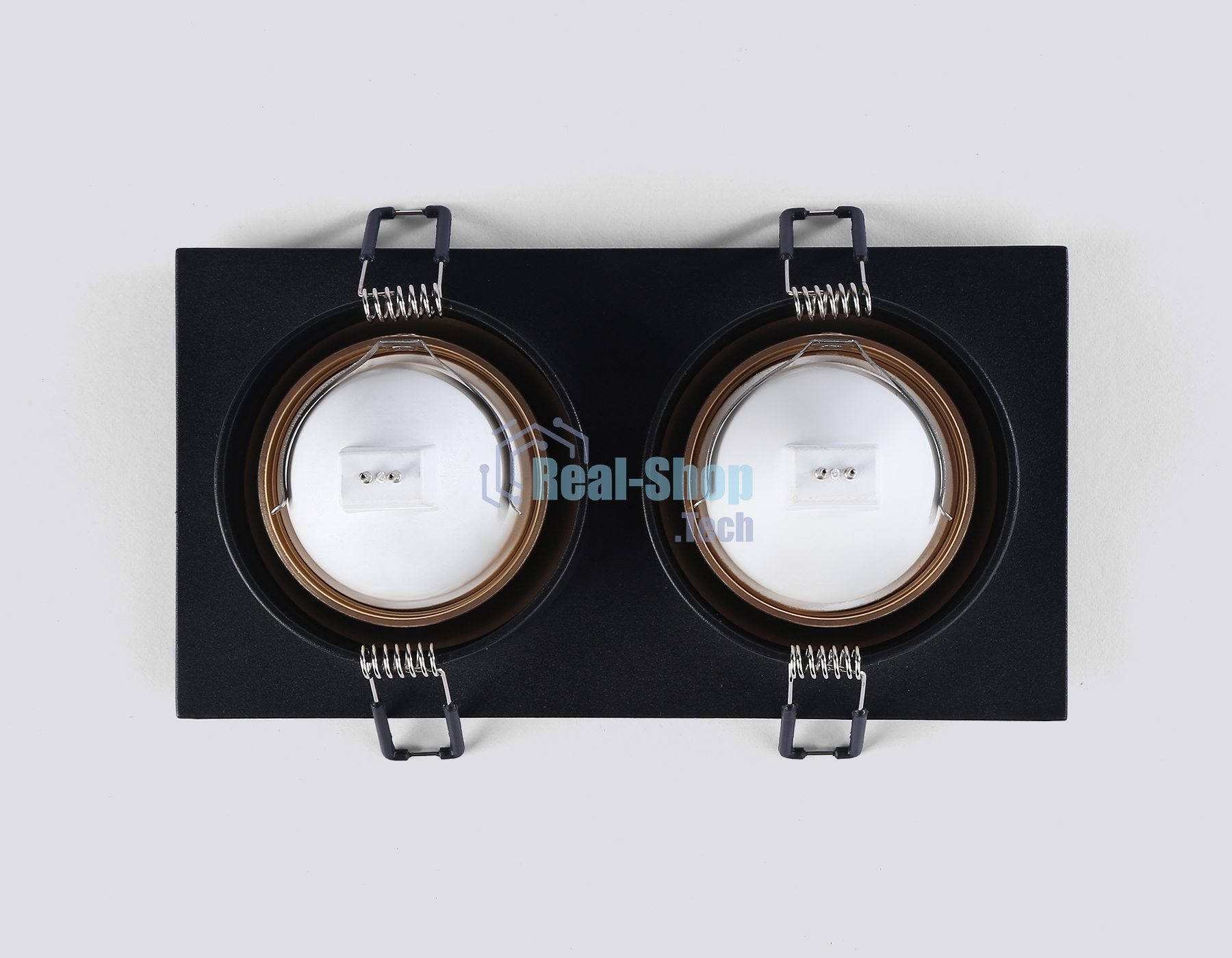Светильник Ambrella light TN102735/2 BK/GD черный/золото GU5.3 175*92*23