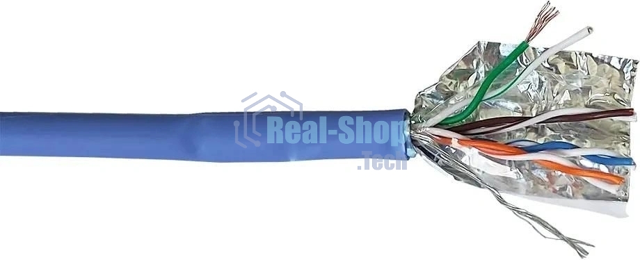 Кабель информационный Lanmaster TWT-5EUTP2PT-BL cat.5e UTP 2 пары 24AWG PVC внутренний 305м синий